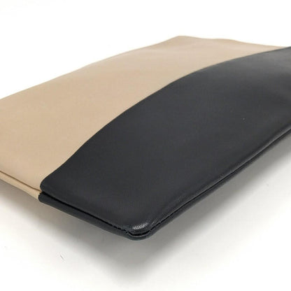 CELINE Clutch Bag Second Bag Leather Authentic