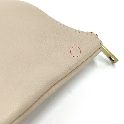 CELINE Clutch Bag Second Bag Leather Authentic