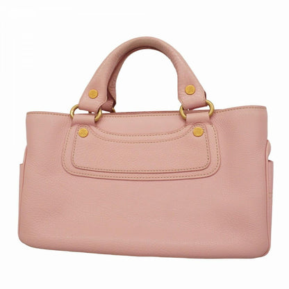 CELINE Hand Bag Tote Purse Boogie Leather Pink Authentic