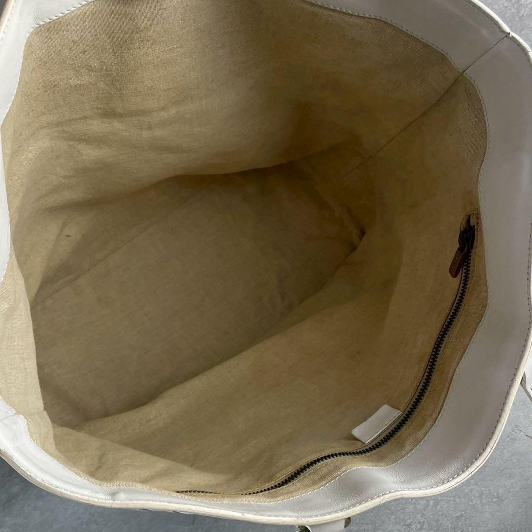 CELINE Hand Bag Tote Purse Leather Canvas Multicolor White Authentic