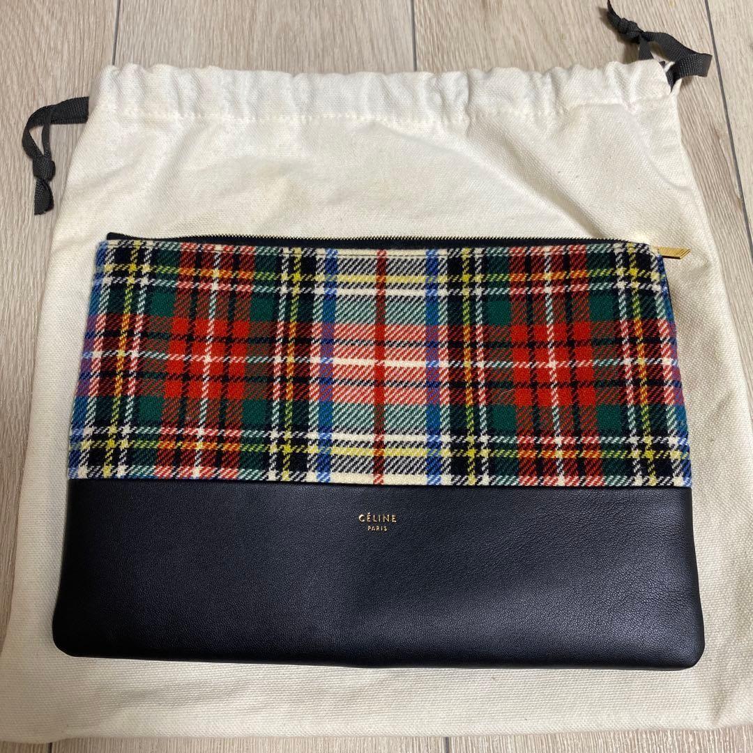 CELINE Clutch Bag Second Bag Multicolor Authentic