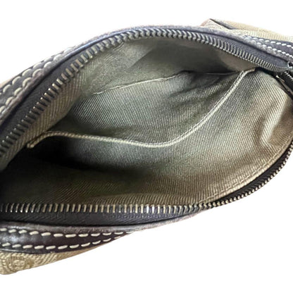 CELINE Accessory Pouch Hand Bag Tote Purse Macadam Beige Authentic