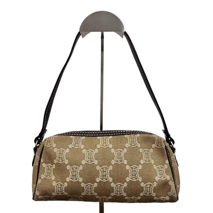 CELINE Accessory Pouch Hand Bag Tote Purse Macadam Beige Authentic