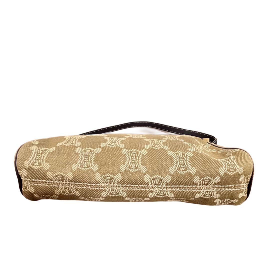 CELINE Accessory Pouch Hand Bag Tote Purse Macadam Beige Authentic