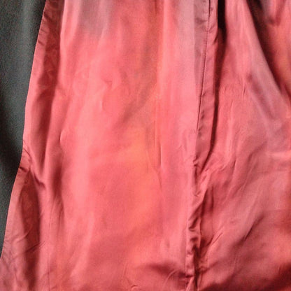 Aquascutum Long Coat Asian fit XL US size L Black Authentic