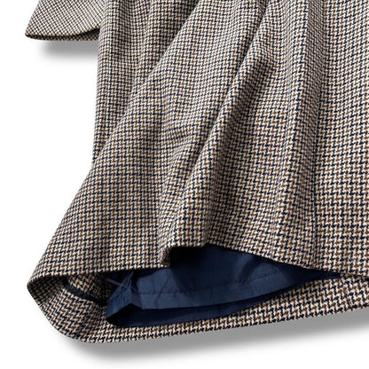 Aquascutum Long Coat Asian fit L US size M Check Authentic