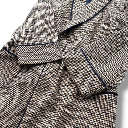 Aquascutum Long Coat Asian fit L US size M Check Authentic