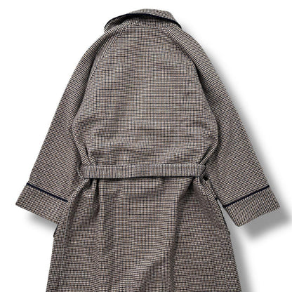 Aquascutum Long Coat Asian fit L US size M Check Authentic