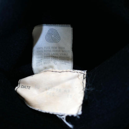 Aquascutum Wool double-breasted Chester Coat Asian fit XL US size L Black Auth