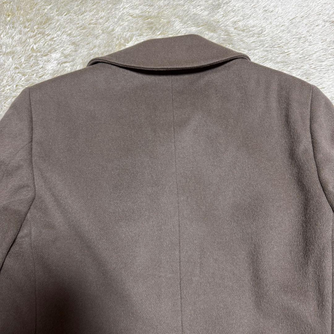 Aquascutum Double Chester Coat Asian fit L US size M Greige Authentic