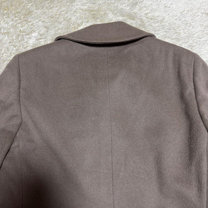 Aquascutum Double Chester Coat Asian fit L US size M Greige Authentic