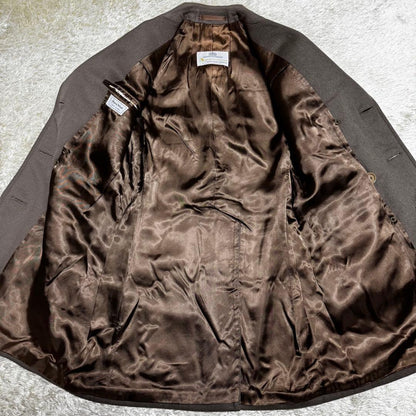 Aquascutum Double Chester Coat Asian fit L US size M Greige Authentic