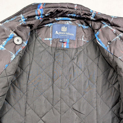 Aquascutum Trench Coat Asian fit L 40 US size M Black Authentic