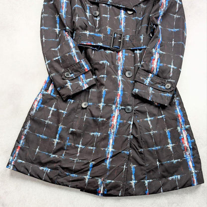 Aquascutum Trench Coat Asian fit L 40 US size M Black Authentic