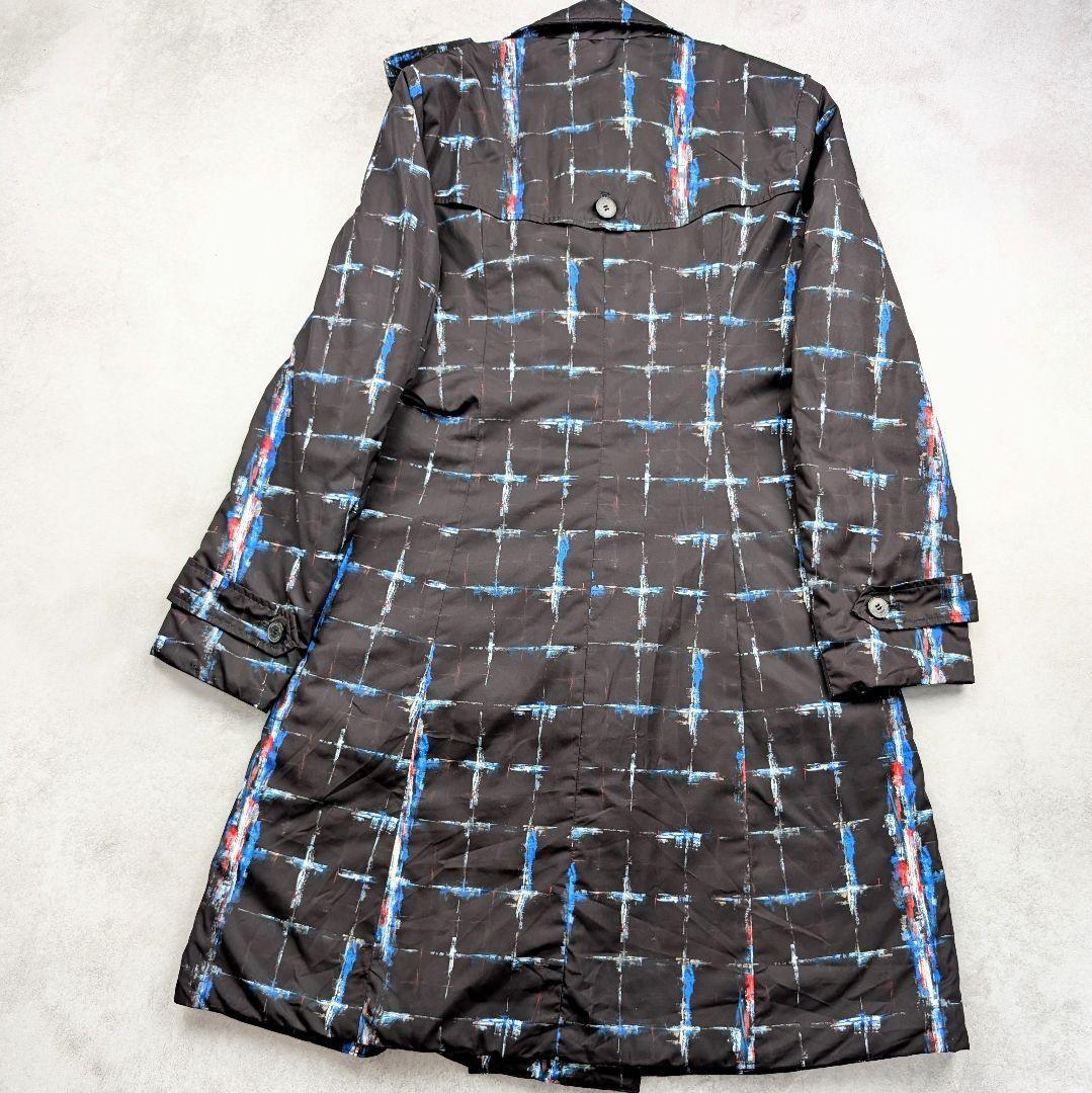 Aquascutum Trench Coat Asian fit L 40 US size M Black Authentic