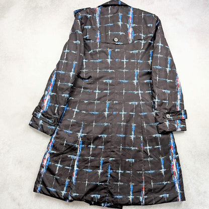 Aquascutum Trench Coat Asian fit L 40 US size M Black Authentic