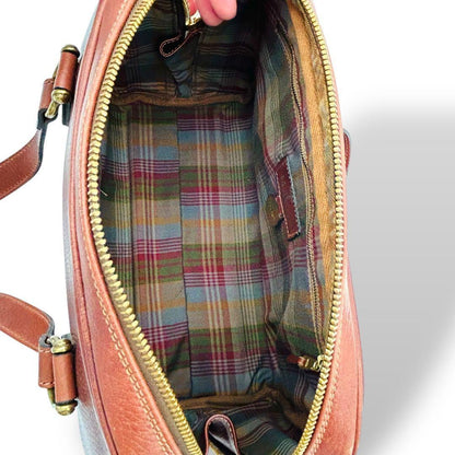 MULBERRY Hand Bag Tote Purse Leather Brown Authentic