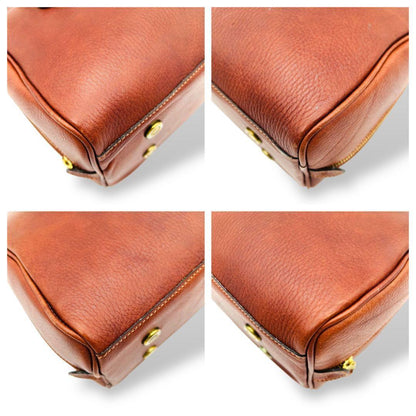 MULBERRY Hand Bag Tote Purse Leather Brown Authentic