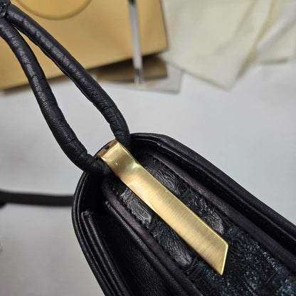 Chloe Shoulder Bag Purse Leather Black Authentic