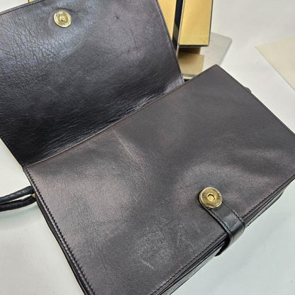 Chloe Shoulder Bag Purse Leather Black Authentic