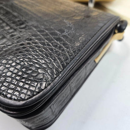 Chloe Shoulder Bag Purse Leather Black Authentic