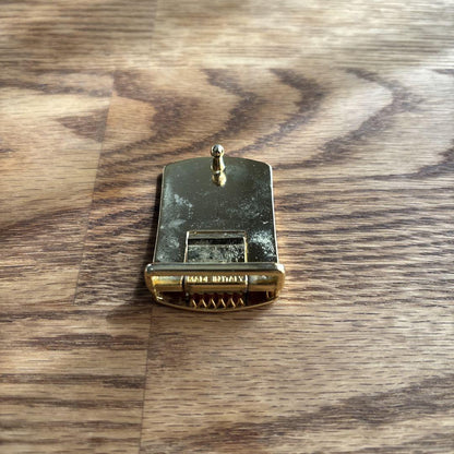 Christian Dior Men's Belt Logo Gold Authentic