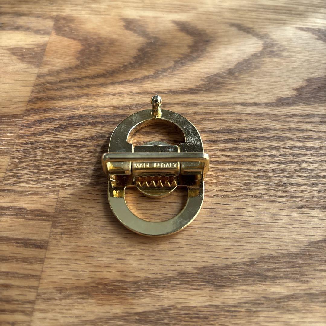 Christian Dior Men's Belt Logo Gold Authentic