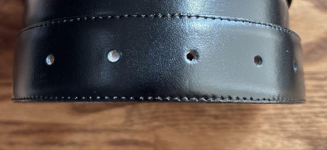 Christian Dior Men's Belt Logo Gold Authentic