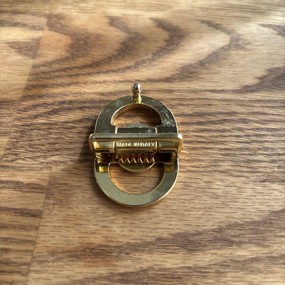 Christian Dior Men's Belt Logo Gold Authentic