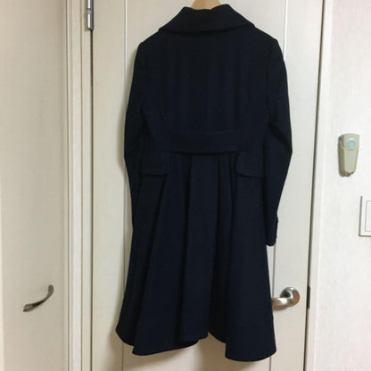 Aquascutum Coat Asian fit M US size S Navy Authentic