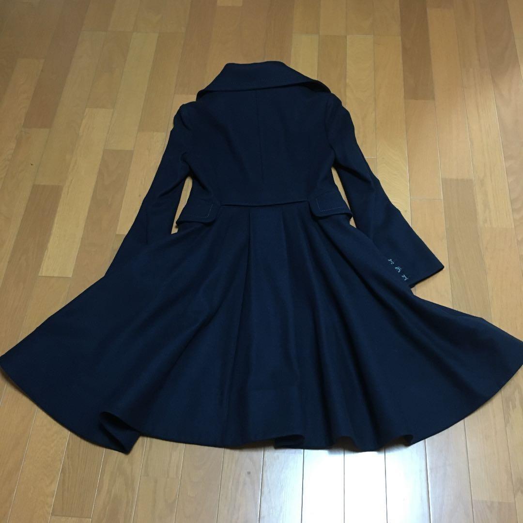 Aquascutum Coat Asian fit M US size S Navy Authentic