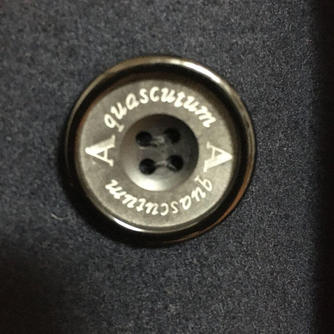 Aquascutum Coat Asian fit M US size S Navy Authentic