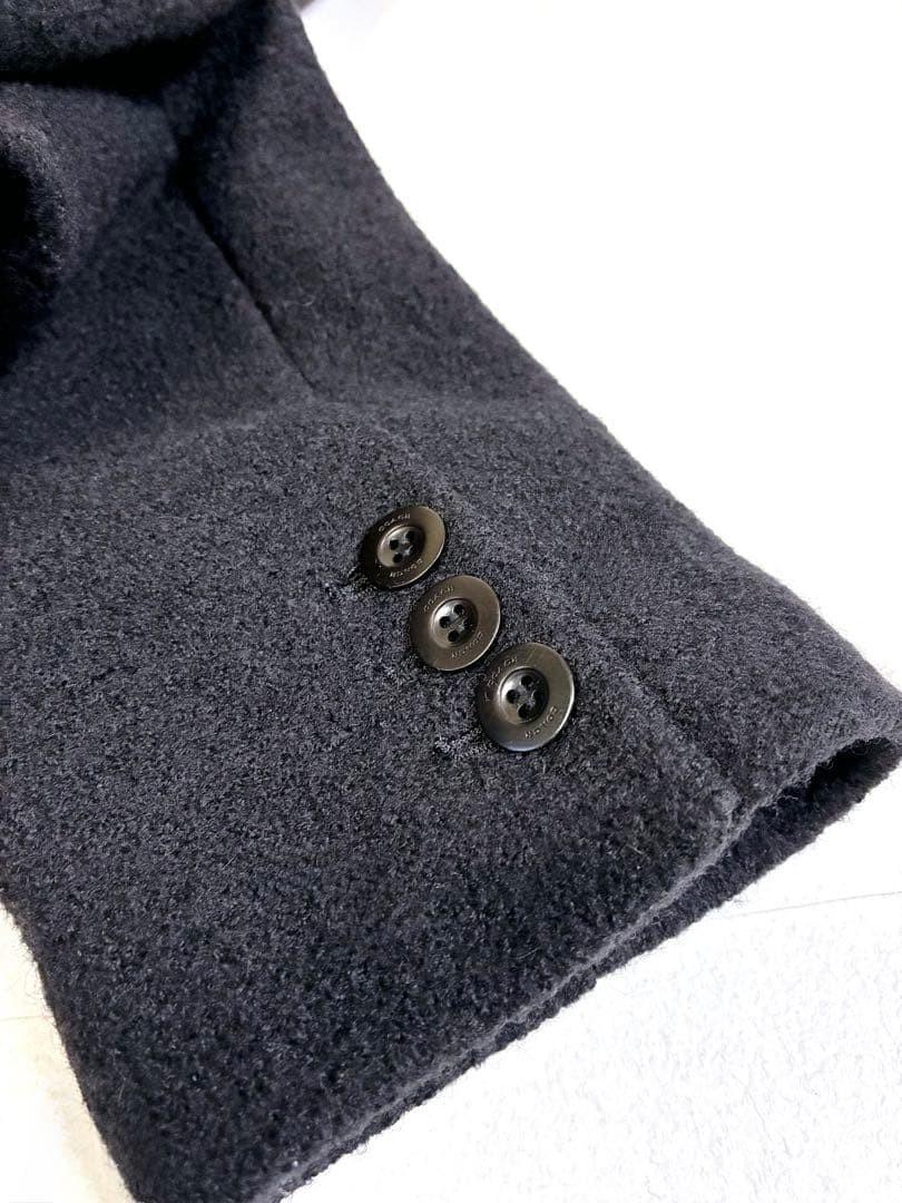 Aquascutum Long Coat Asian fit M US size S Charcoal Gray Authentic