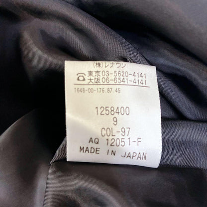 Aquascutum Long Coat Asian fit M US size S Charcoal Gray Authentic