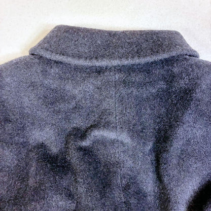 Aquascutum Long Coat Asian fit M US size S Charcoal Gray Authentic