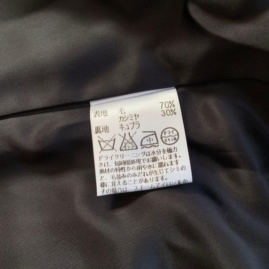 Aquascutum Long Coat Asian fit M US size S Black Authentic