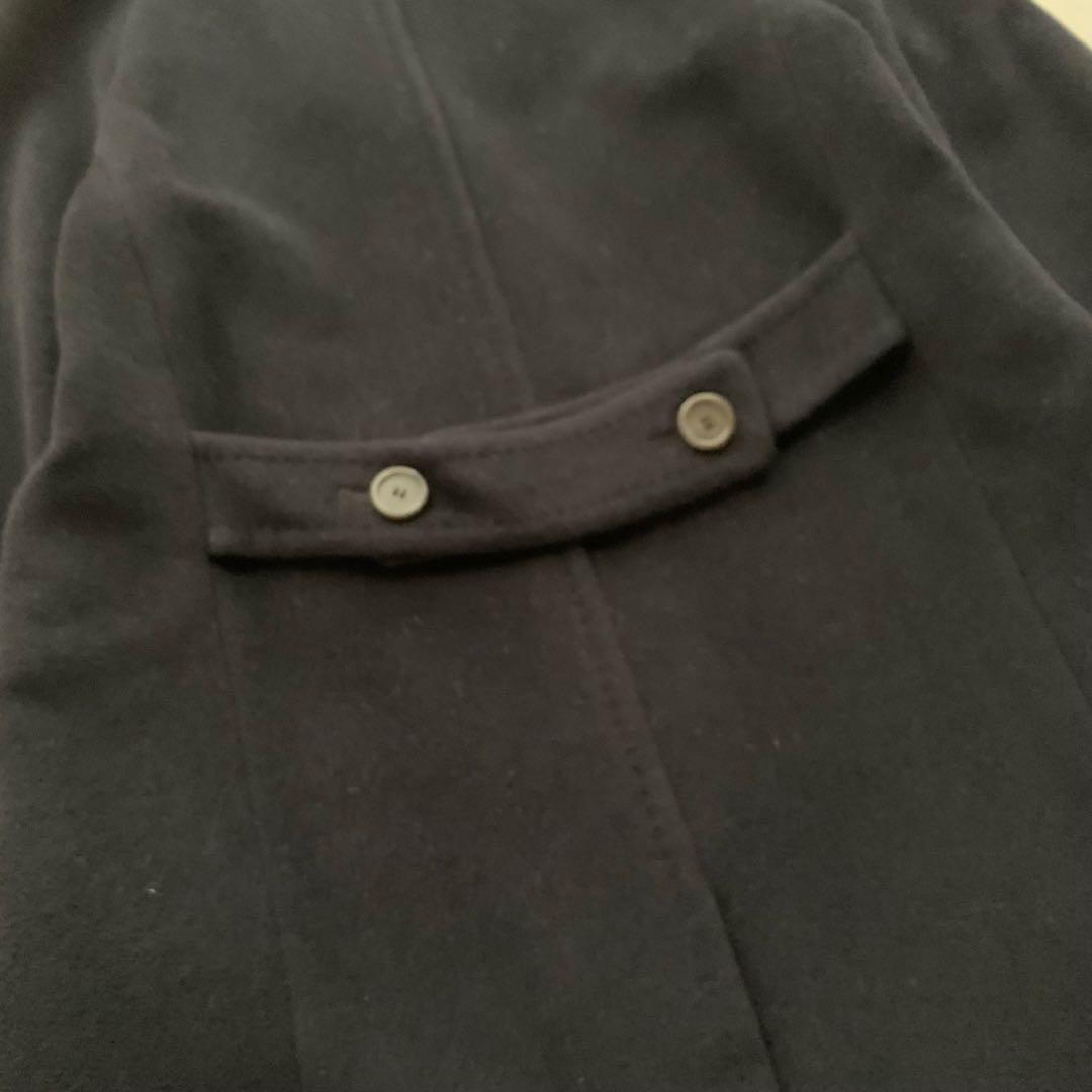 Aquascutum Long Coat Asian fit M US size S Navy Authentic
