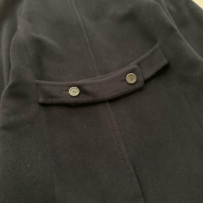 Aquascutum Long Coat Asian fit M US size S Navy Authentic