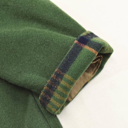 Aquascutum Double-breasted wool Coat Asian fit XL US size L Green Authentic