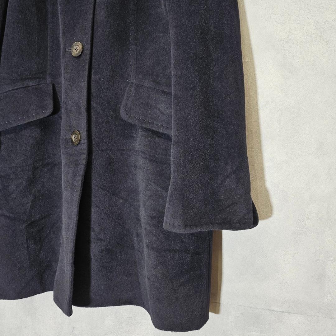 Aquascutum Long Coat Asian fit S US size XS Black Authentic