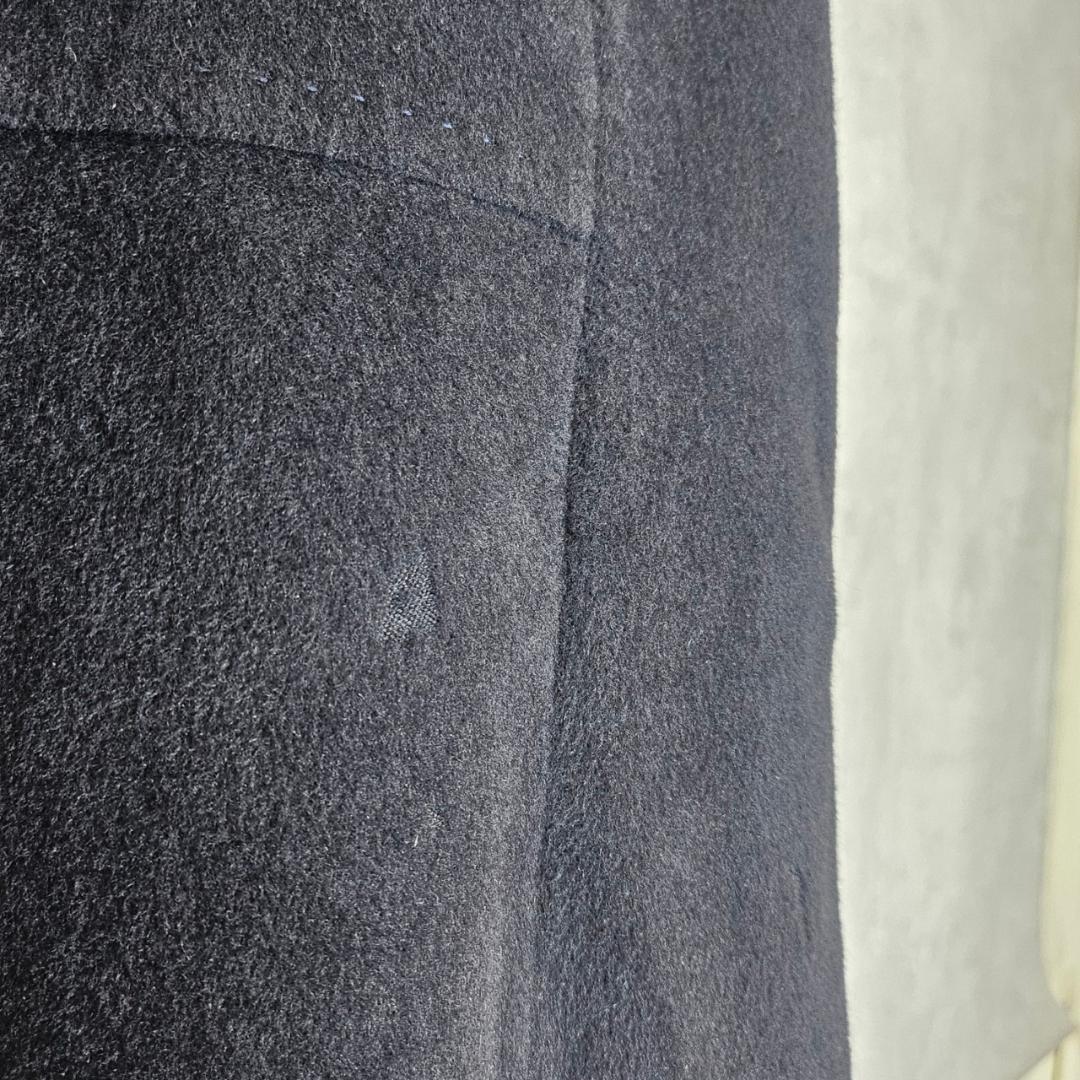 Aquascutum Long Coat Asian fit S US size XS Black Authentic