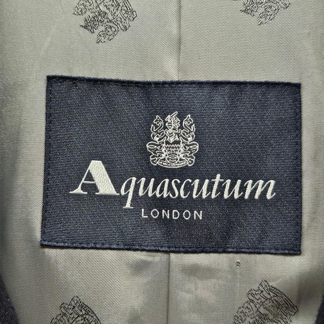 Aquascutum Long Coat Asian fit S US size XS Black Authentic