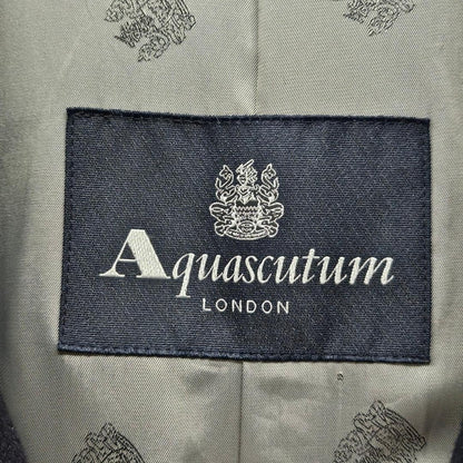 Aquascutum Long Coat Asian fit S US size XS Black Authentic