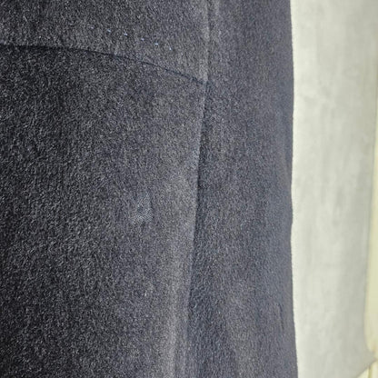 Aquascutum Long Coat Asian fit S US size XS Black Authentic