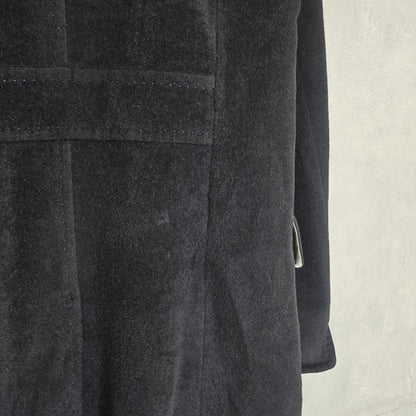 Aquascutum Long Coat Asian fit S US size XS Black Authentic