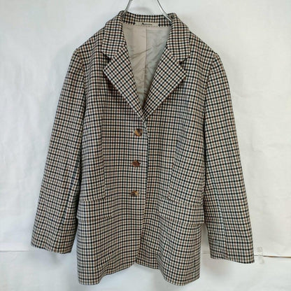 Aquascutum Tailored Jacket Asian fit L US size M Brown Authentic