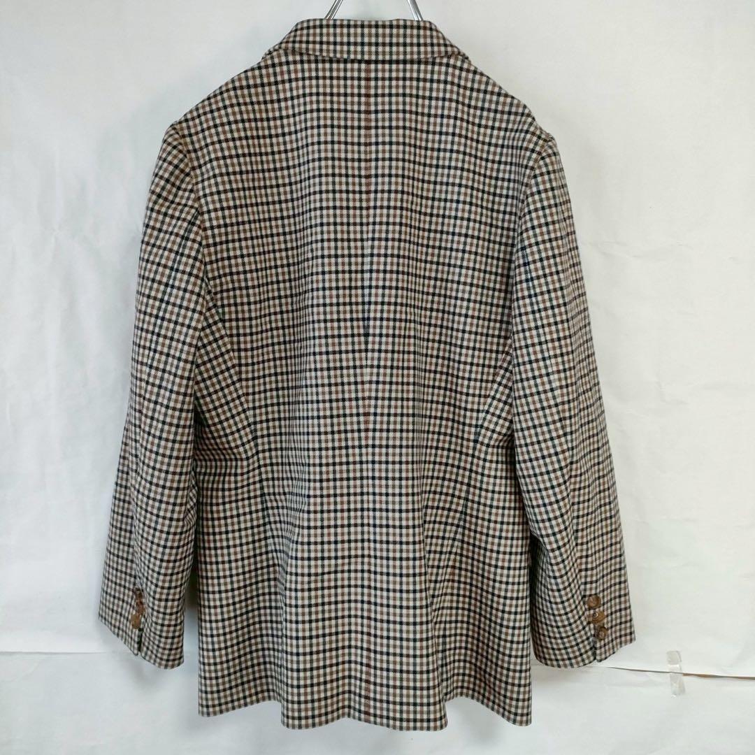 Aquascutum Tailored Jacket Asian fit L US size M Brown Authentic