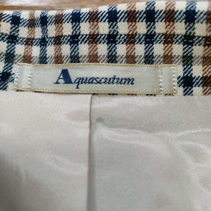 Aquascutum Tailored Jacket Asian fit L US size M Brown Authentic