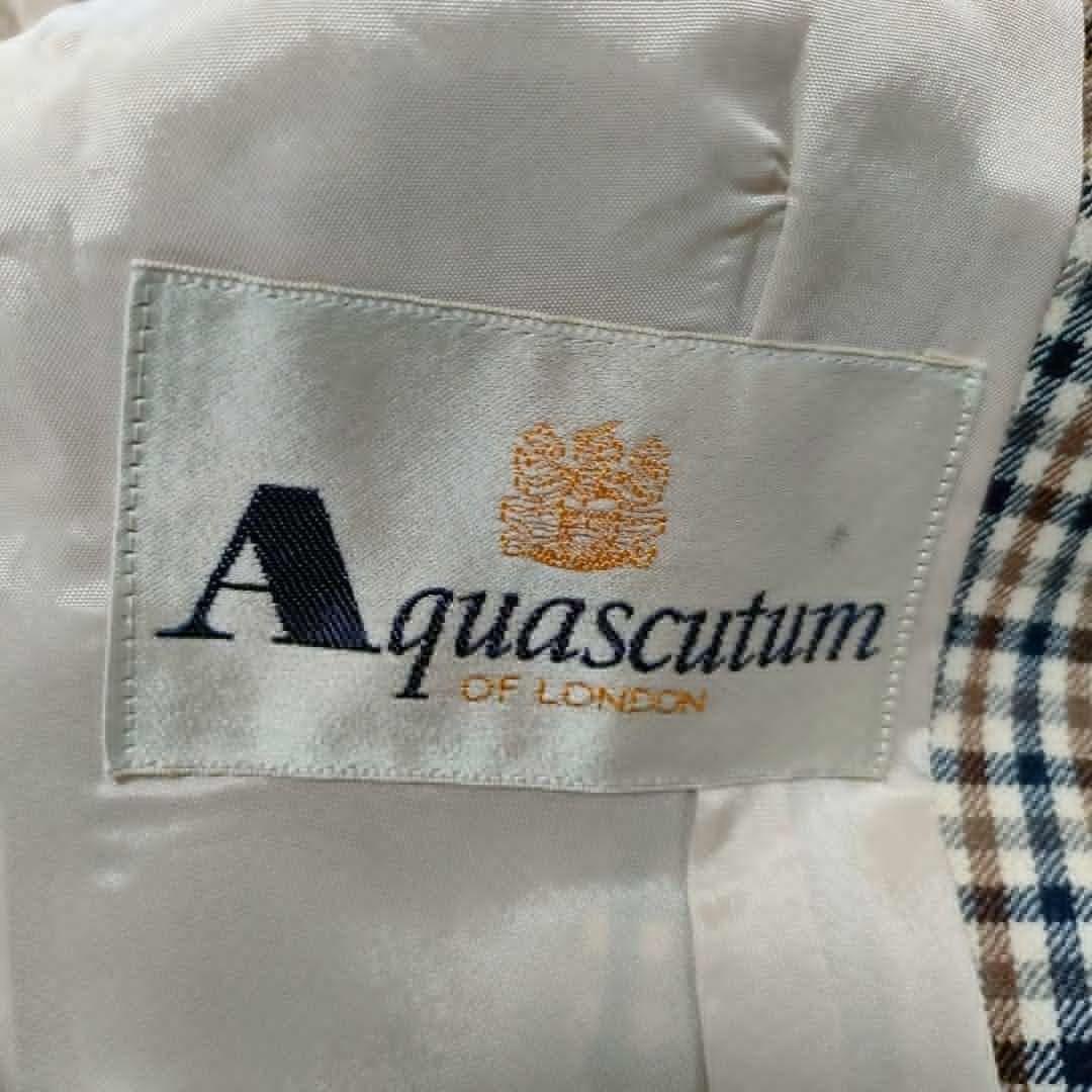 Aquascutum Tailored Jacket Asian fit L US size M Brown Authentic