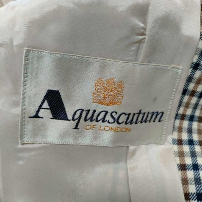 Aquascutum Tailored Jacket Asian fit L US size M Brown Authentic